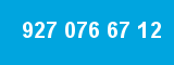 927 076 67 12 927 076 67 12